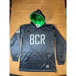 Berserk Athletics BCR Logo Hoodie Black Green Men's Medium Sweatshirt